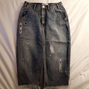 🎀 3/$20 One Teaspoon Denim Skirt Size 26